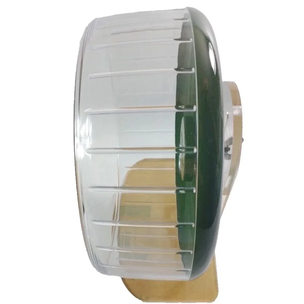 Niteangel Super Silent Hamster Exercise Wheel Green Clear Plastic Adjustable 10